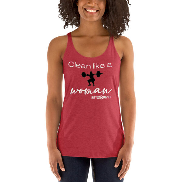 Women's Racerback Tank Clean like a Woman