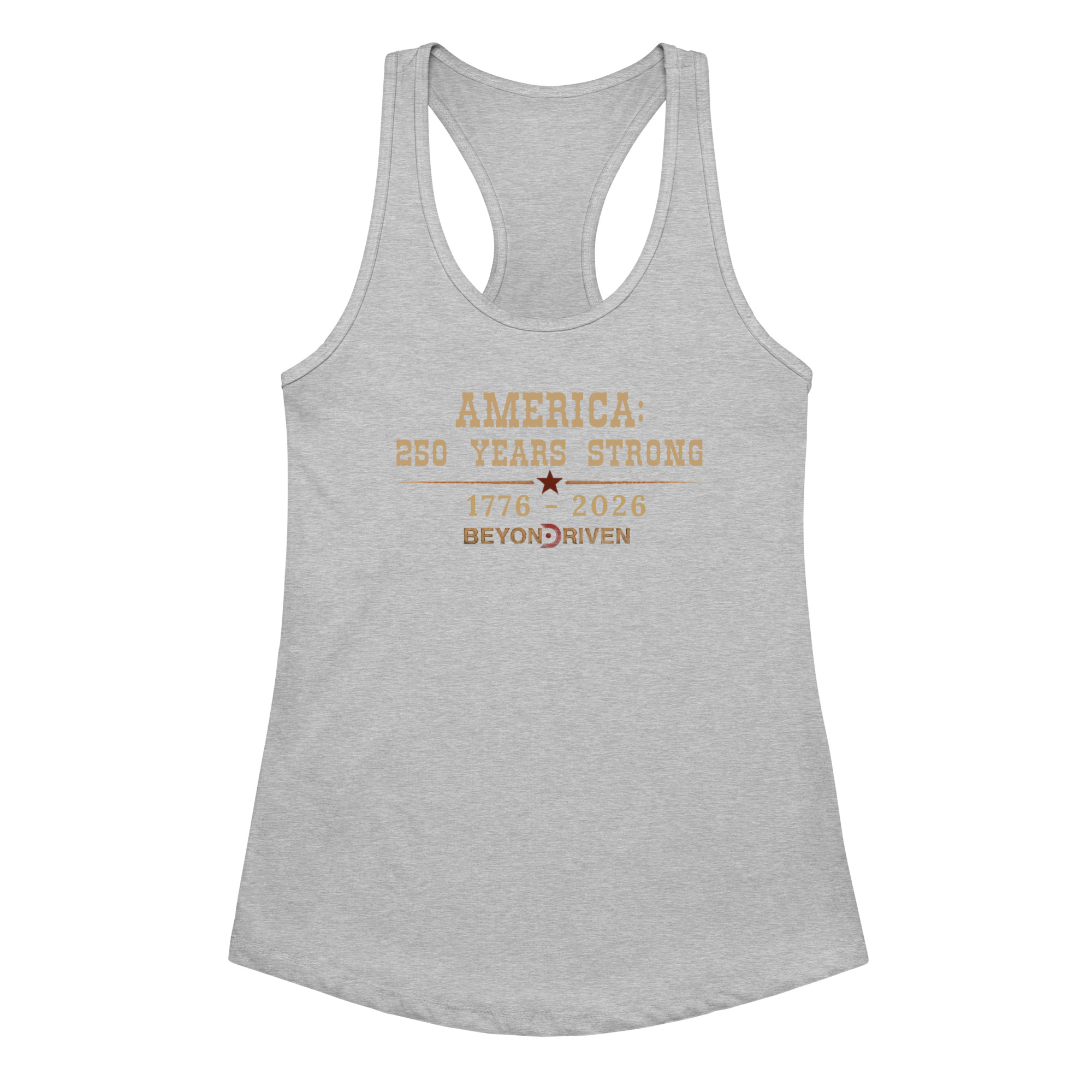America: 250 Strong Women’s fitted racerback tank top - Image 4