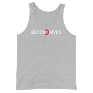 BeyonDriven Men's Tank Top White & Red