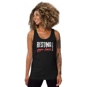 Resting Gym Face Womens Tank Top