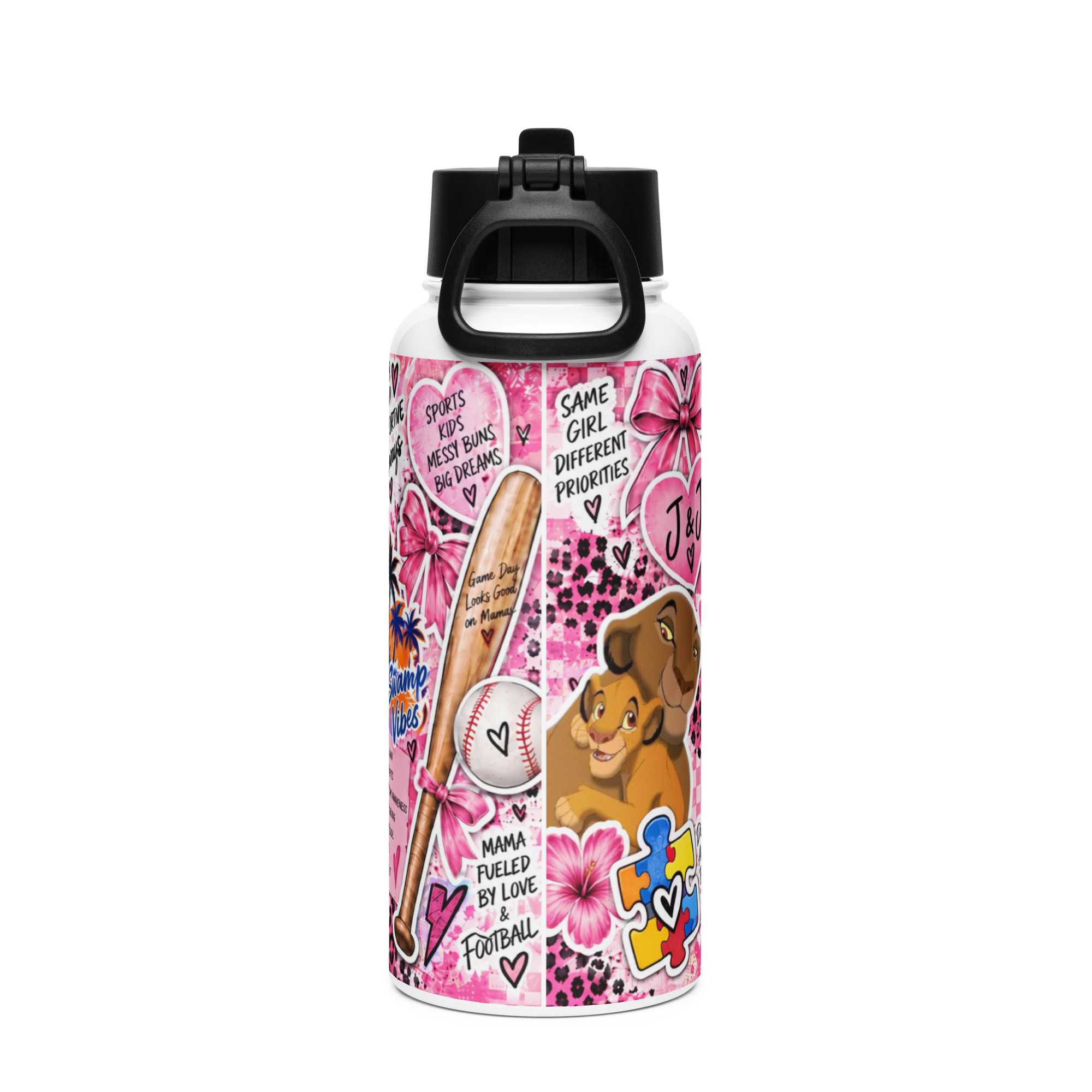ERIN Stainless steel water bottle with a straw lid - Image 3