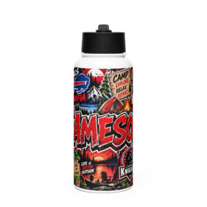 JAMESON CUSTOM Stainless steel water bottle with a straw lid