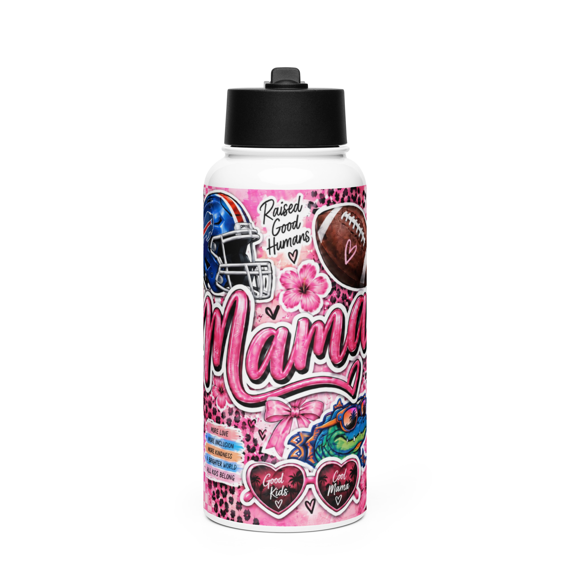 ERIN Stainless steel water bottle with a straw lid - Image 2